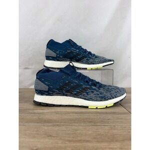 Adidas Pureboost Go Mens‎ Running Shoes Blue Black Neon AH2311